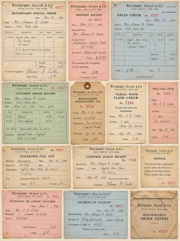 Vintage Department Store Ephemera