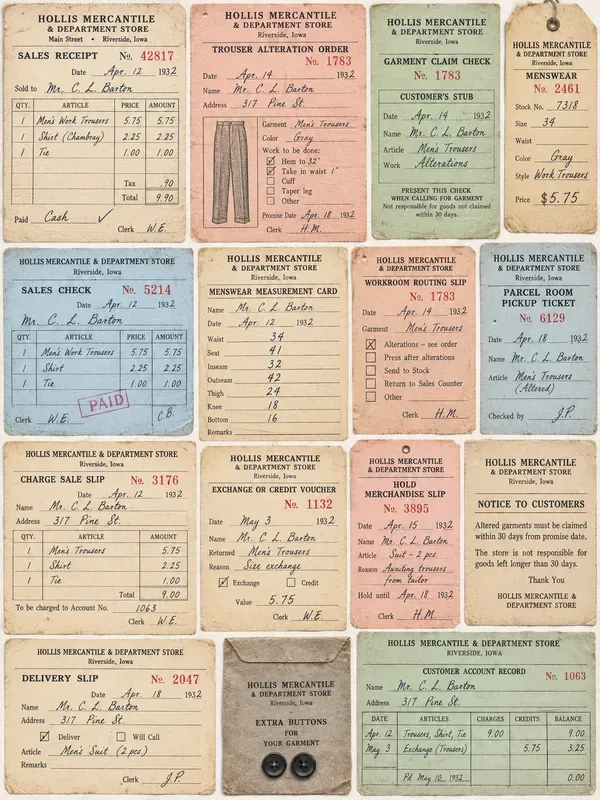 Vintage Department Store Ephemera