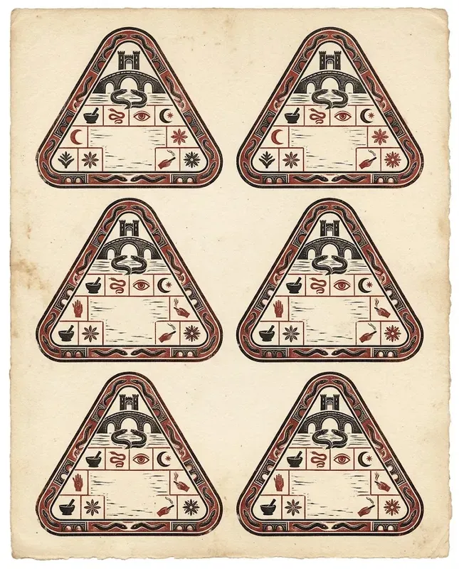 Potion Label Relic Sheets