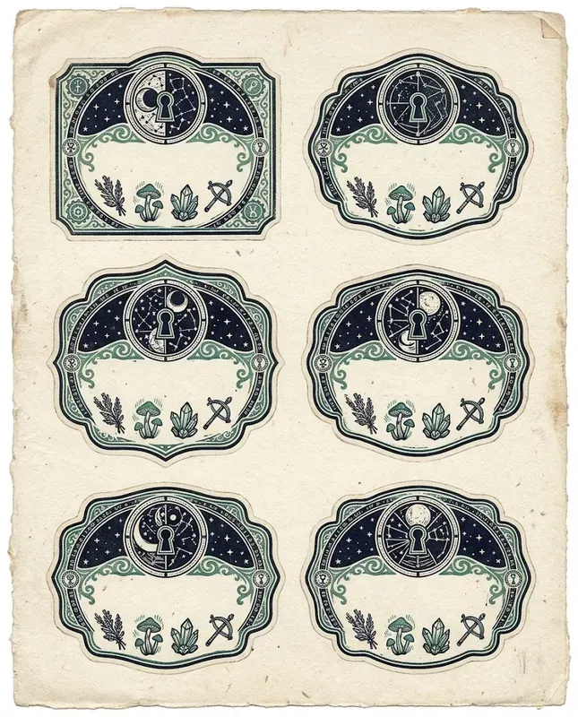 Potion Label Relic Sheets