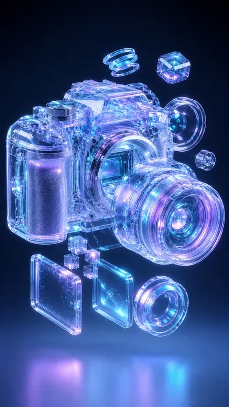 3D Translucent Futuristic Illustrations