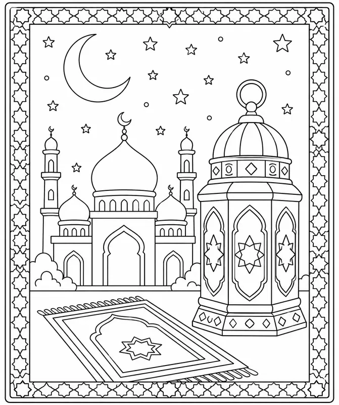 Halal Islamic Colorings