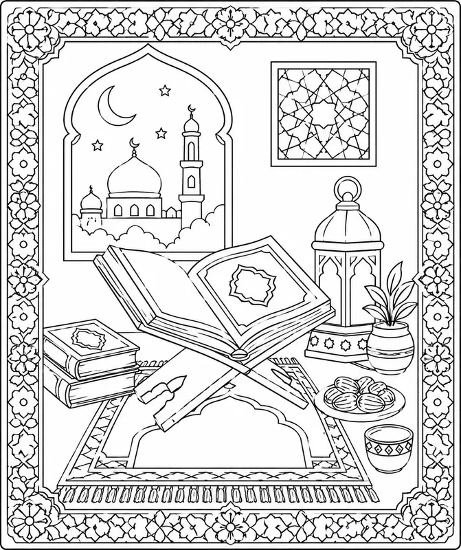 Halal Islamic Colorings