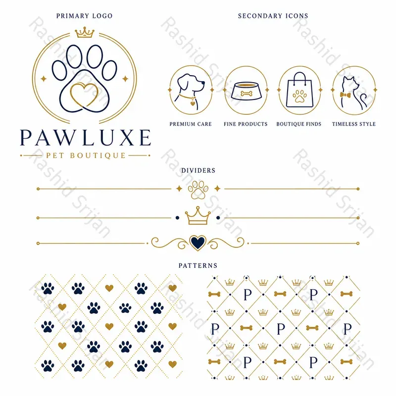 Luxury Brand Identity Kit Logo Assets