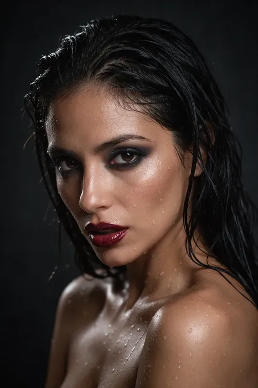 Wet Look Beauty Editorials