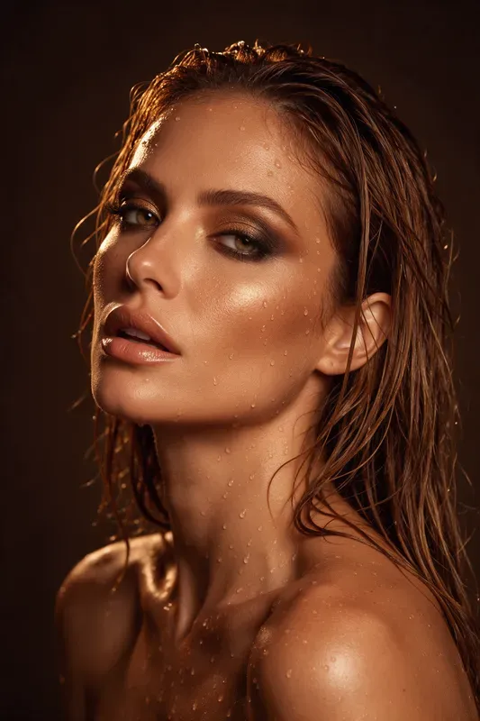 Wet Look Beauty Editorials