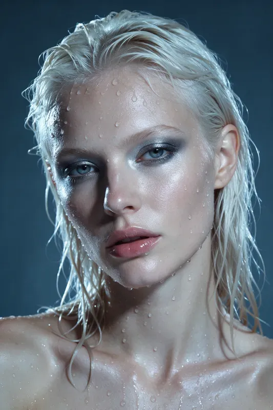 Wet Look Beauty Editorials