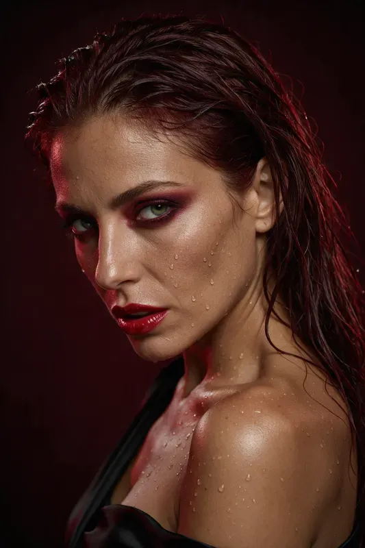 Wet Look Beauty Editorials