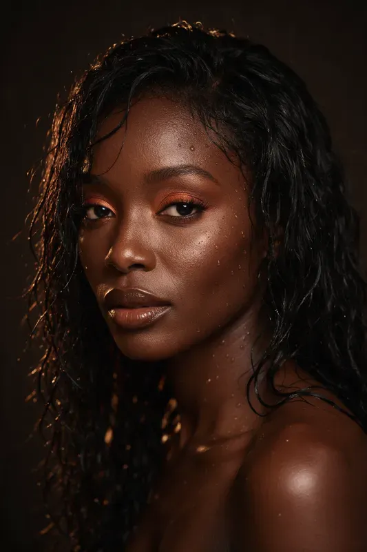 Wet Look Beauty Editorials