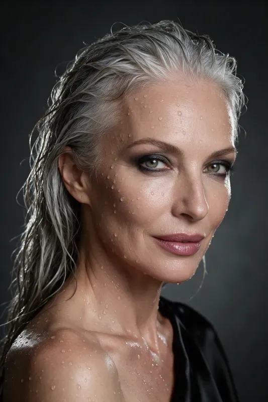 Wet Look Beauty Editorials
