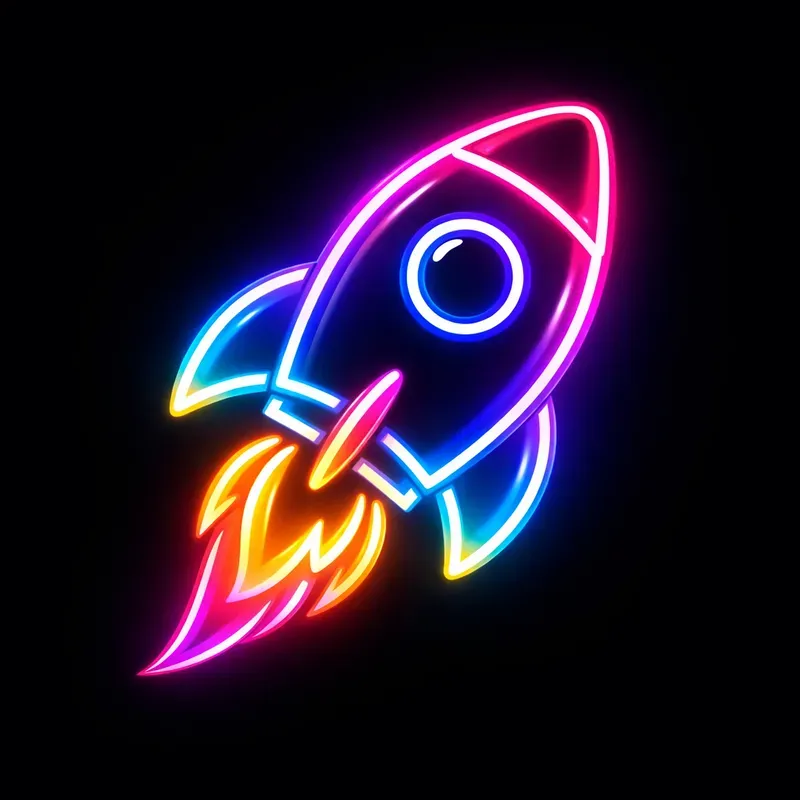 Vibrant 3D Neon Icon Generator