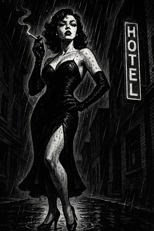 Noir Comic Inks 1940s Film Noir Aesthets