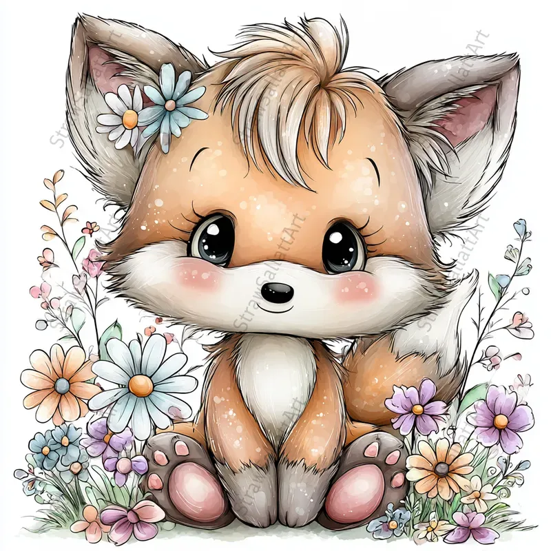 Spring Characters Vector Cliparts Etsy