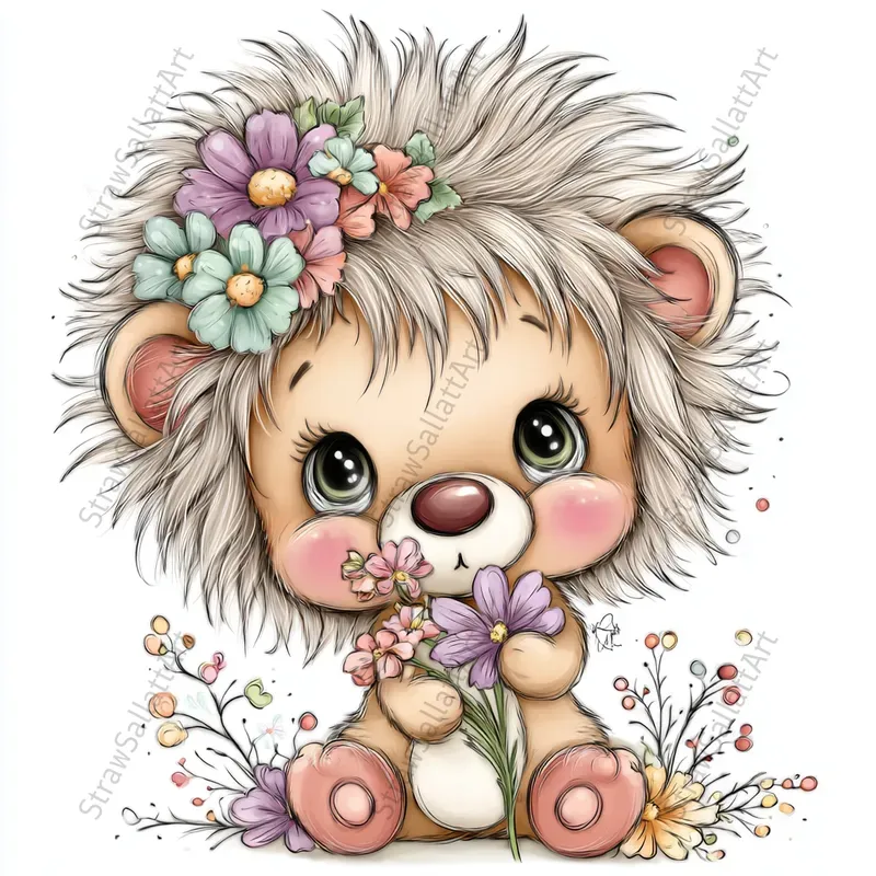 Spring Characters Vector Cliparts Etsy