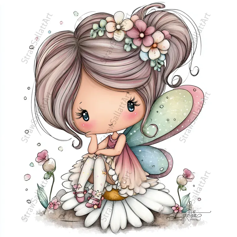 Spring Characters Vector Cliparts Etsy