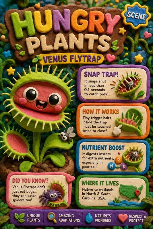 3D Clay Educational Animal Infographics