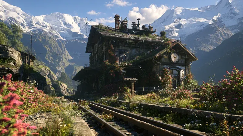 Abandoned Trains Art Generator