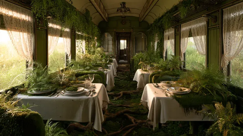 Abandoned Trains Art Generator