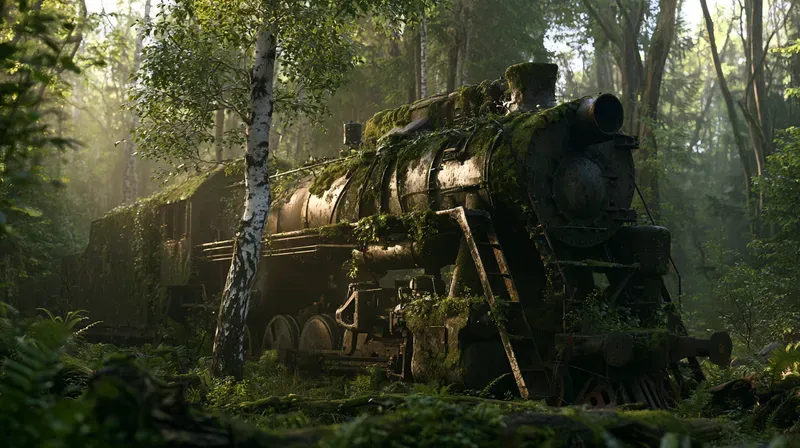 Abandoned Trains Art Generator