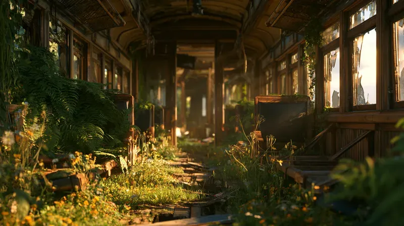 Abandoned Trains Art Generator
