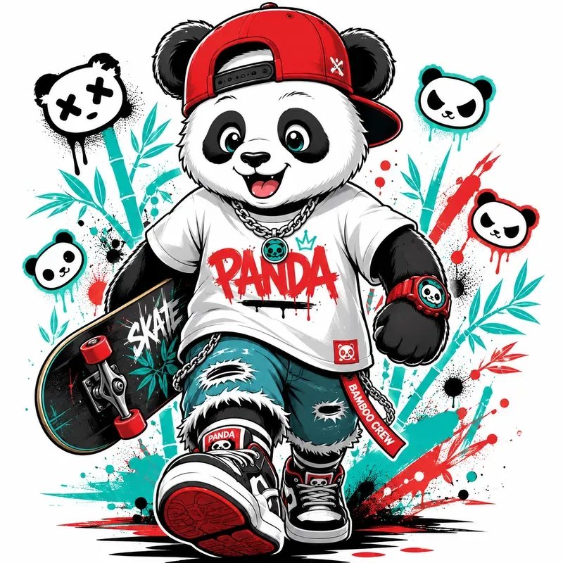 Street Pop Cartoon Tee Designs