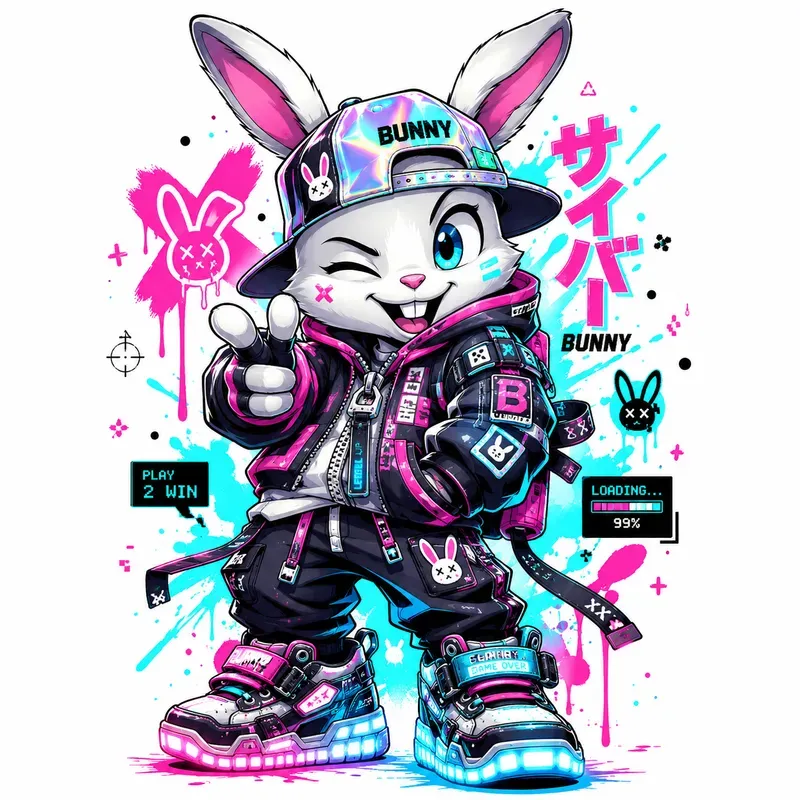 Street Pop Cartoon Tee Designs