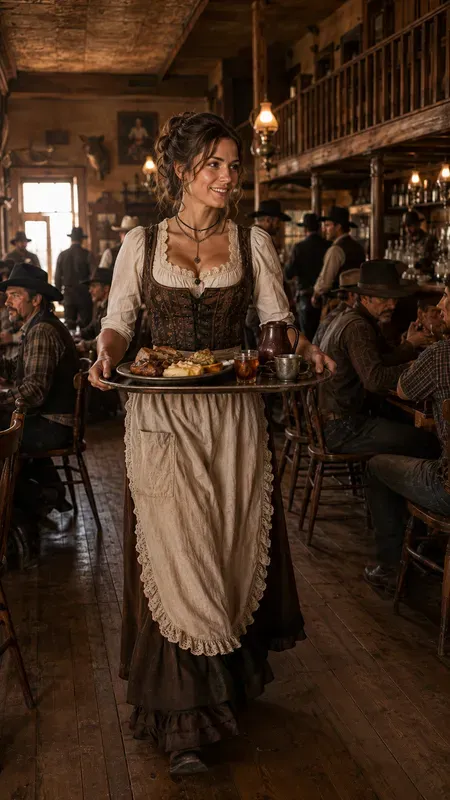 Photorealistic Far West Cowboy Lives