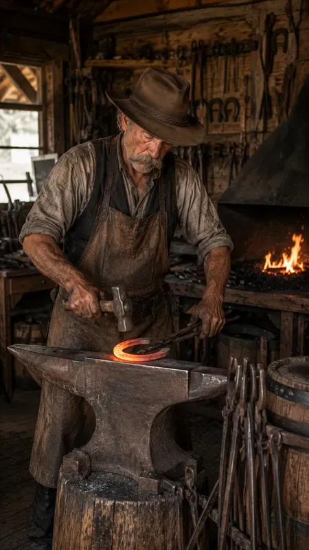 Photorealistic Far West Cowboy Lives