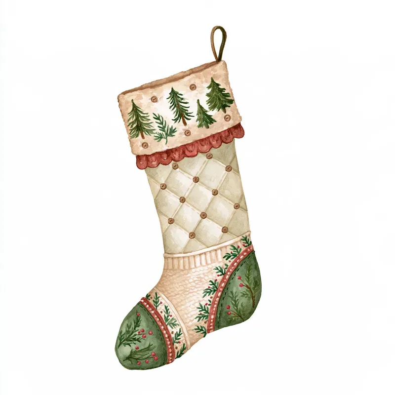 Woodland Christmas Watercolor Cliparts