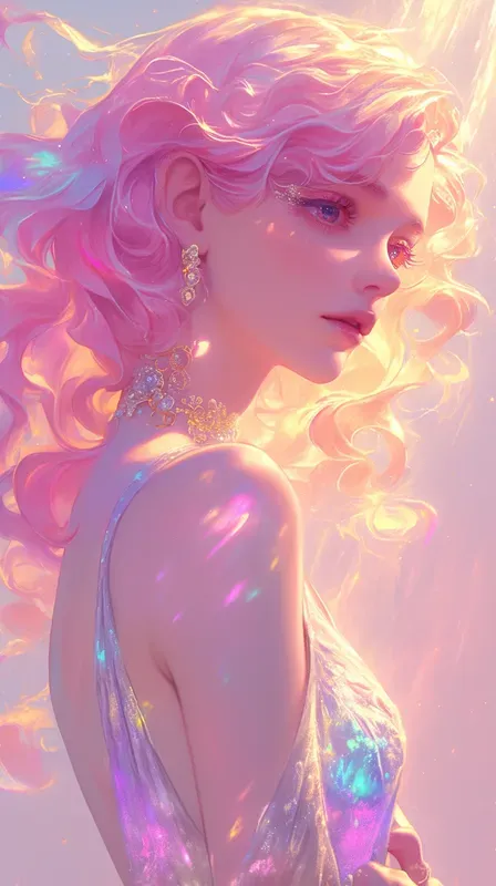 Iridescent Fashion Fantasy Characters