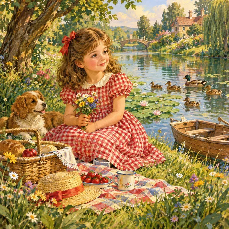 Vintage Garden Storybook Scenes
