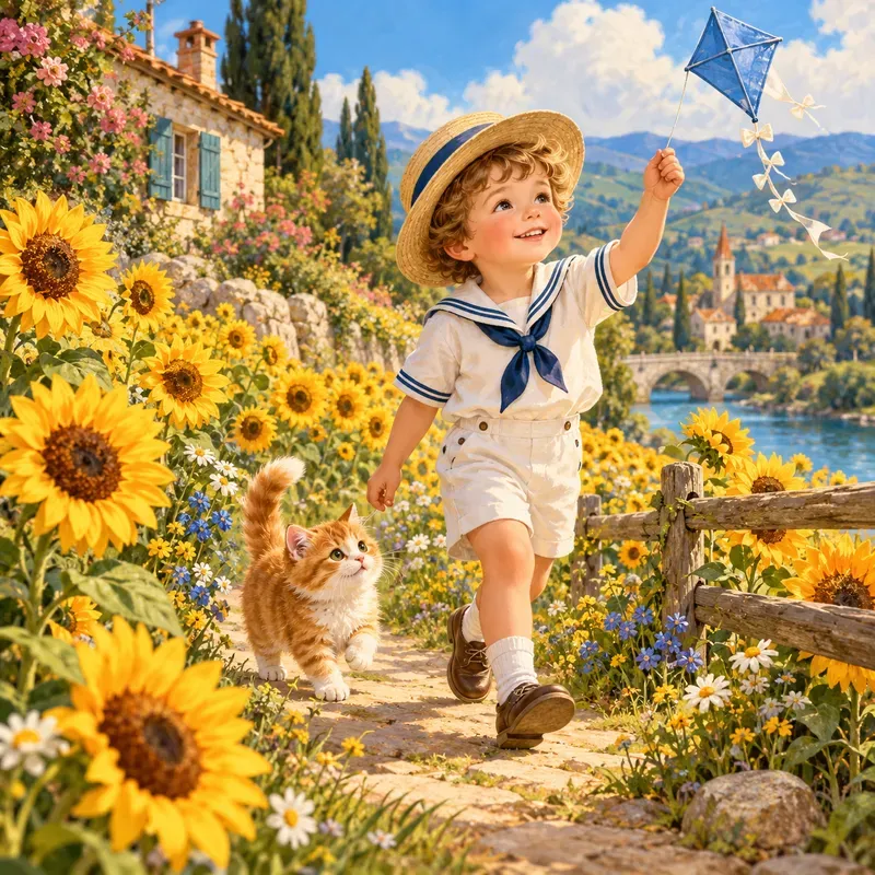 Vintage Garden Storybook Scenes