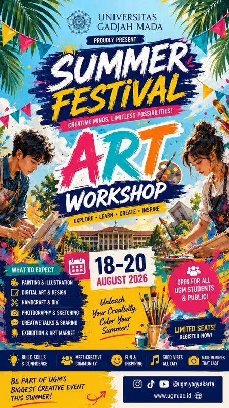 University Summer Festival Posters