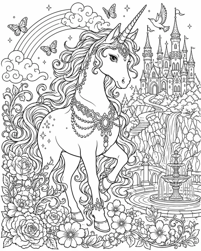 Intricate Line Art Coloring Page Creators