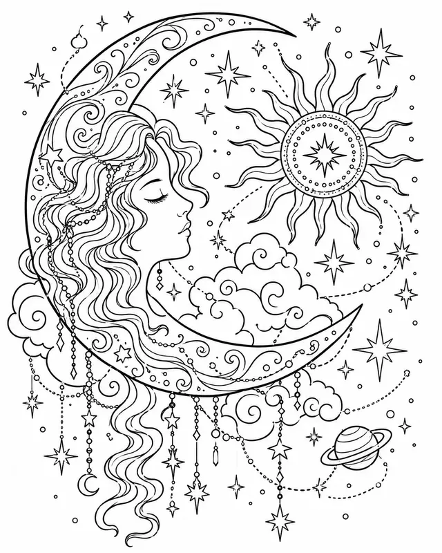 Intricate Line Art Coloring Page Creators