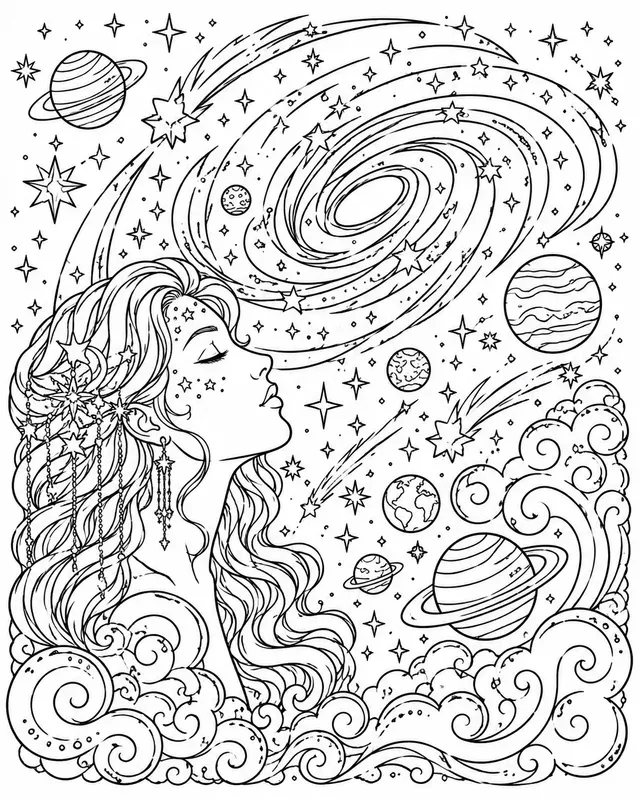 Intricate Line Art Coloring Page Creators