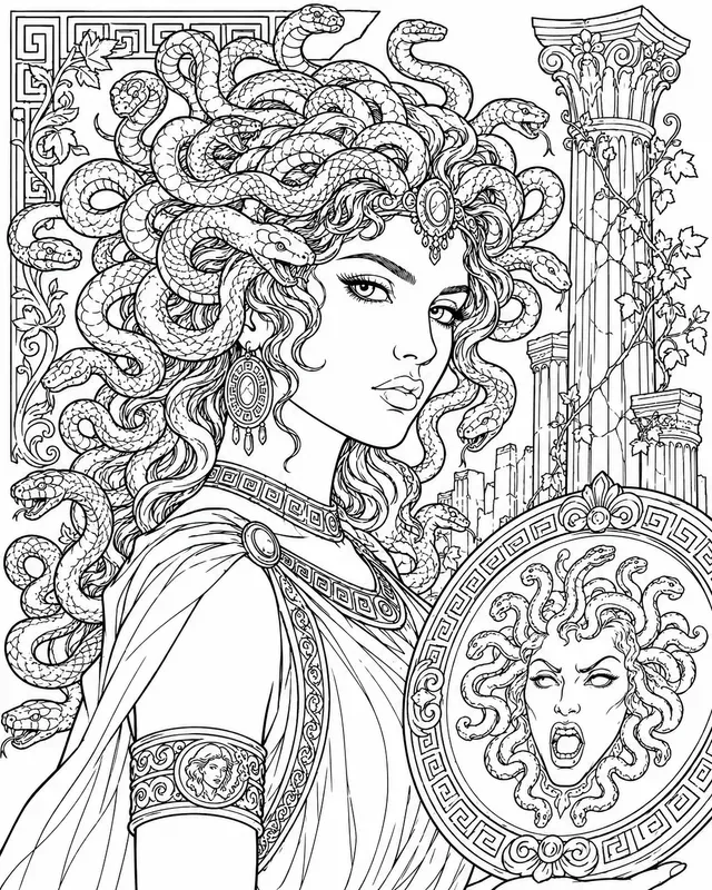 Intricate Line Art Coloring Page Creators
