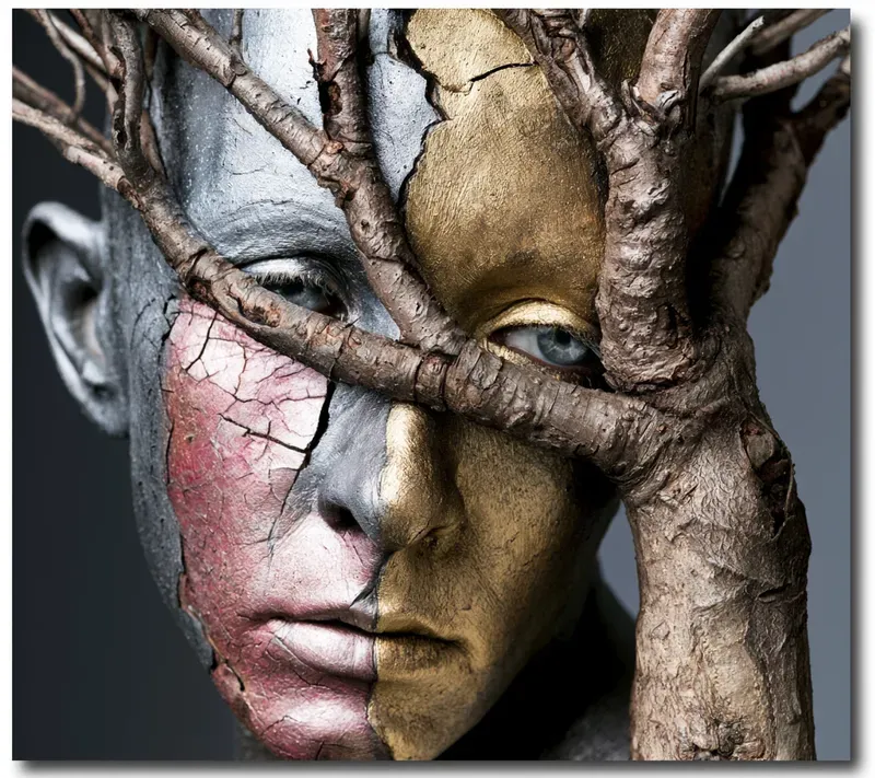 Hyperrealistic Surreal Dark Portrait Art