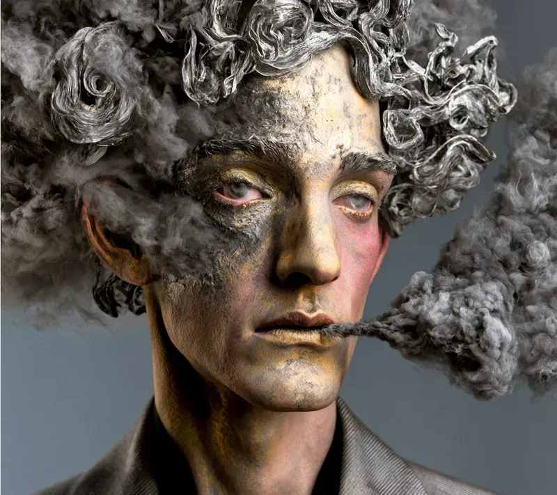 Hyperrealistic Surreal Dark Portrait Art