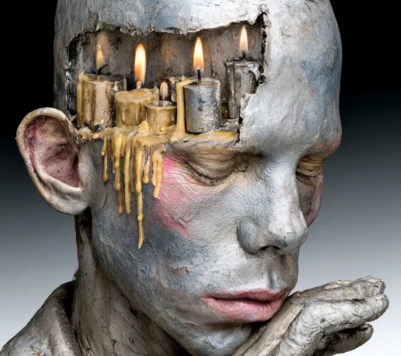 Hyperrealistic Surreal Dark Portrait Art
