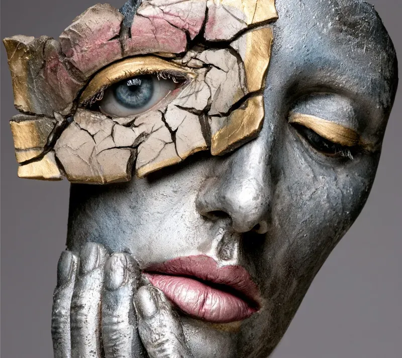 Hyperrealistic Surreal Dark Portrait Art