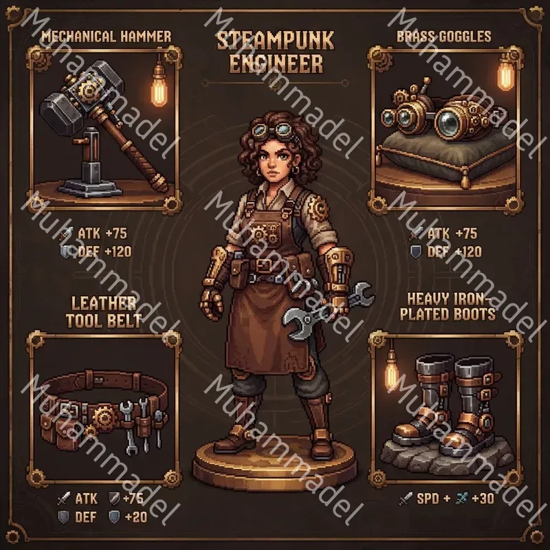 Pixel Art Equipment Loadout Sheets