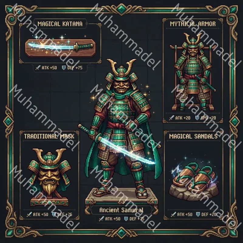 Pixel Art Equipment Loadout Sheets