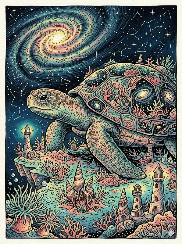 Psychedelic Ink Fantasy Illustrations