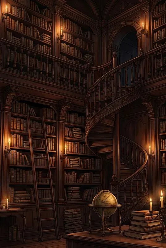 Gothic Dark Academia Interiors
