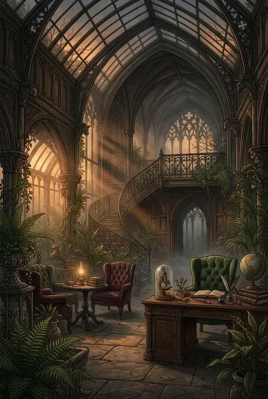 Gothic Dark Academia Interiors