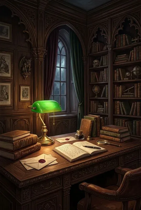 Gothic Dark Academia Interiors
