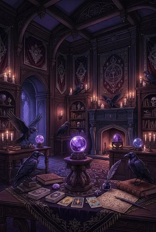 Gothic Dark Academia Interiors