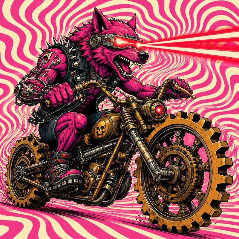 Psychedelic Lowbrow Characters