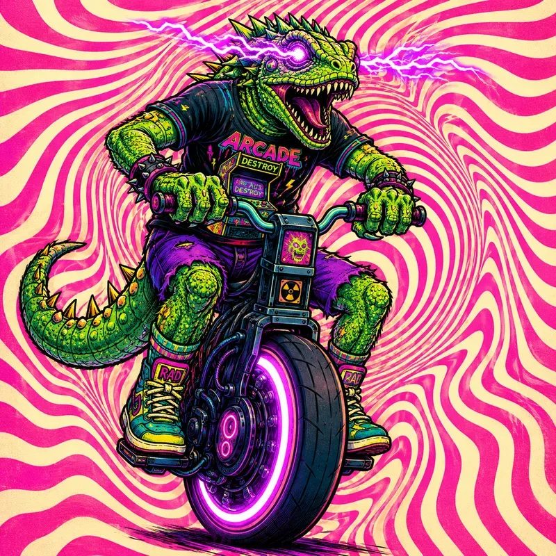 Psychedelic Lowbrow Characters
